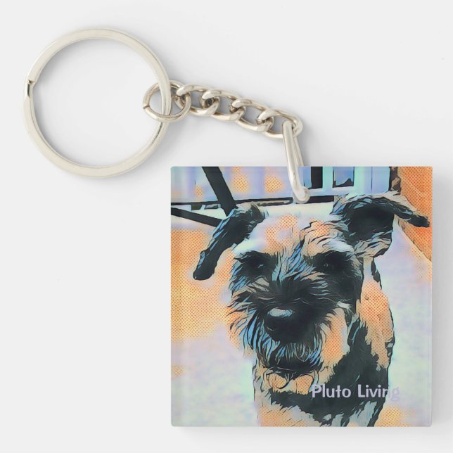 Pluto Living Keychain (Front)