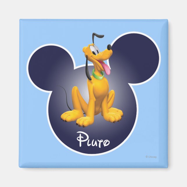 Pluto | Mickey Head Icon Magnet (Front)