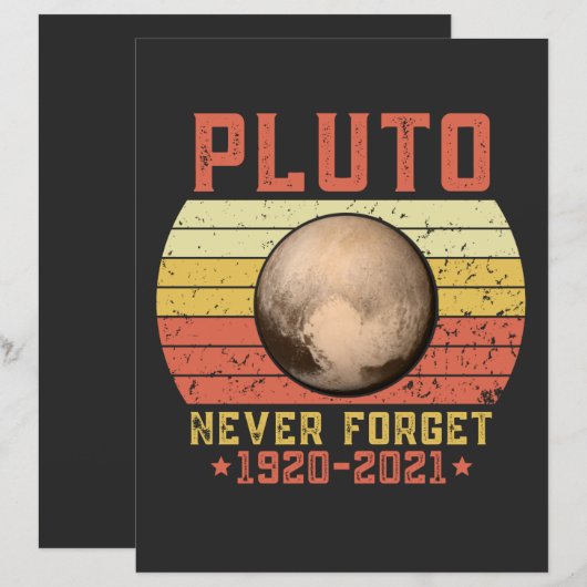 pluto NEVER FORGET (Front/Back)