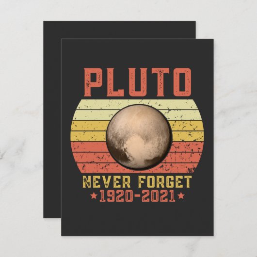 pluto NEVER FORGET (Front/Back)