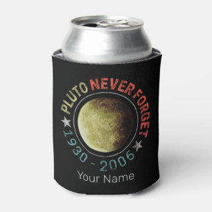 Pluto Never Forget 1930-2006 Vintage Planet Retro Can Cooler