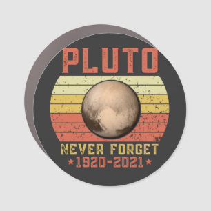 pluto NEVER FORGET Car Magnet