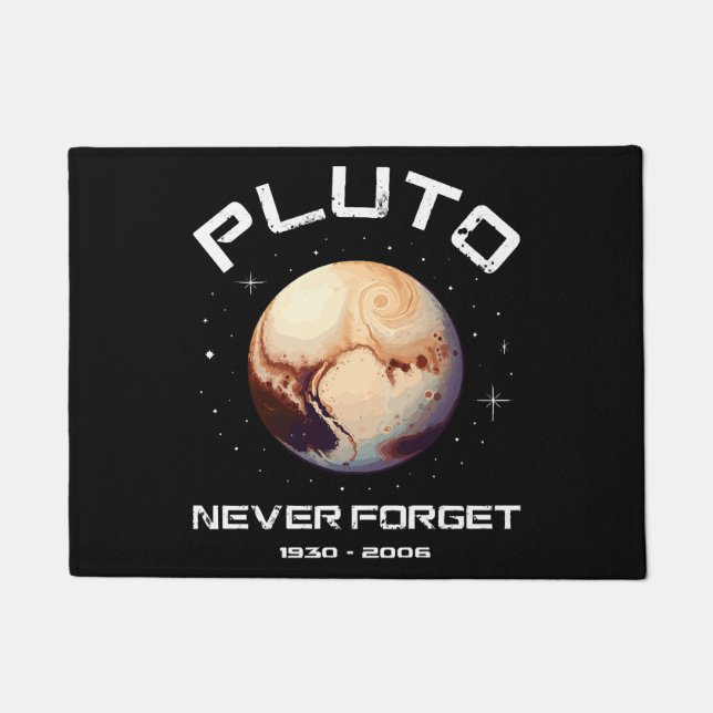 Pluto Never Forget Doormat (Front)
