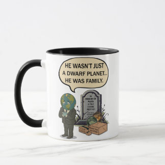 Pluto Never Forget Dwarf Planet Funny Space Humor Mug