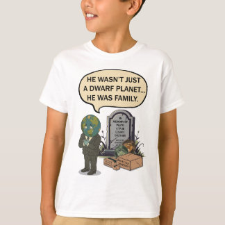 Pluto Never Forget Dwarf Planet Funny Space Humor T-Shirt