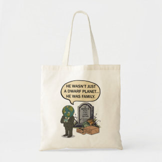 Pluto Never Forget Dwarf Planet Funny Space Humor Tote Bag