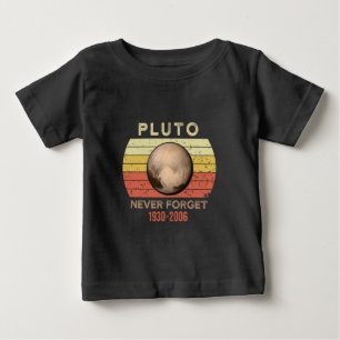 pluto never forget, eris, moon, astronomy, astrono baby T-Shirt
