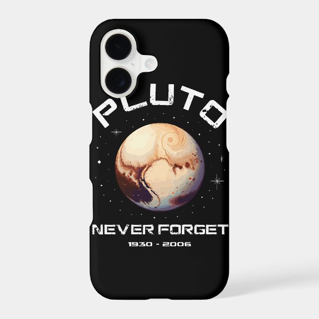 Pluto Never Forget Iphone Case (Back)