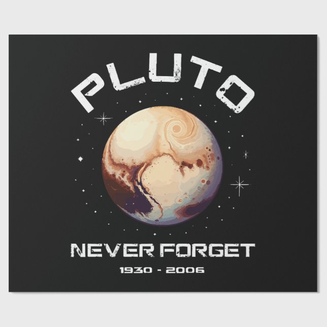 Pluto Never Forget Wrapping Paper (Flat)