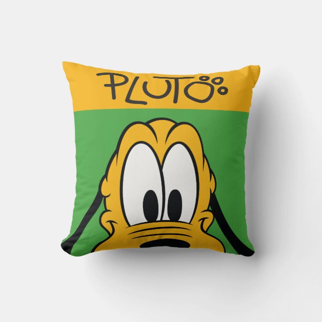 Pluto | Peek-a-Boo Throw Pillow (Front)