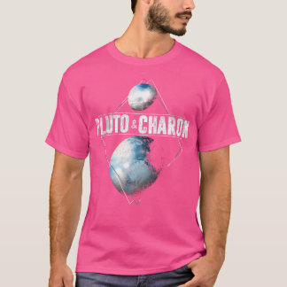 Pluto Planet Charon Moon Solar System Astronomy T-Shirt