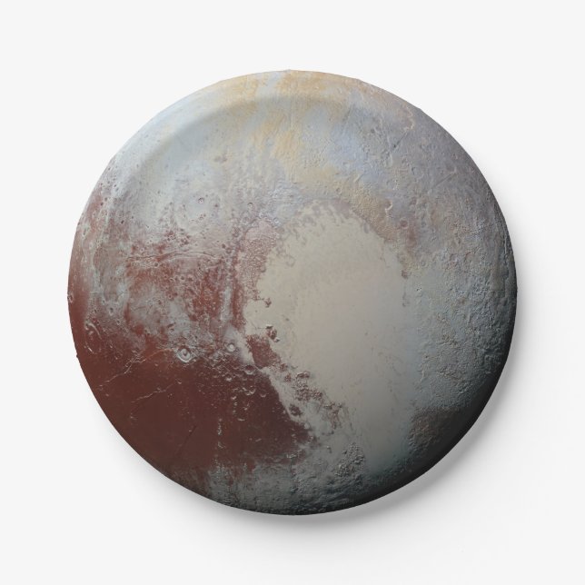 Pluto planet paper plates (Front)