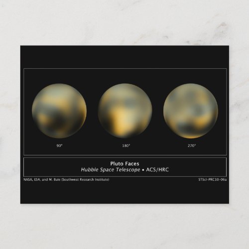 Pluto Planet Postcard