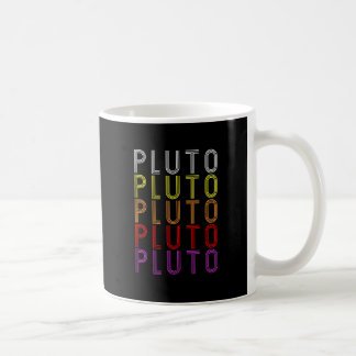 Pluto Planet Retro Vintage Astronomy T-Shirt Coffee Mug