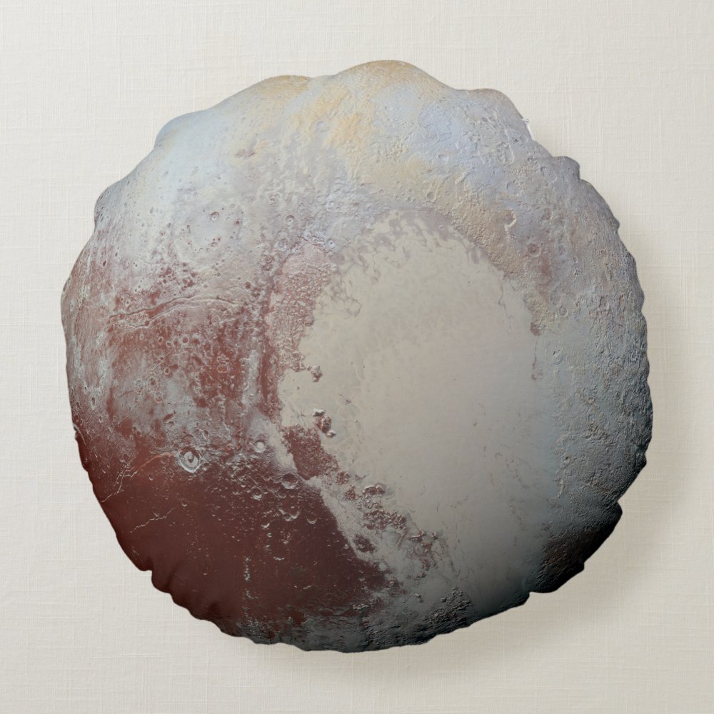 Disover plutoo planet round pillow