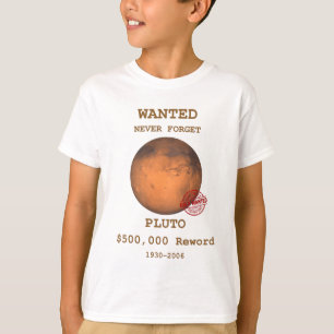 Pluto Plush Planet, Never Forget Pluto T-Shirt