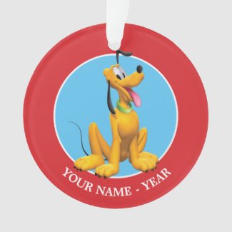 Pluto | Pluto Sitting Add Your Name Ornament