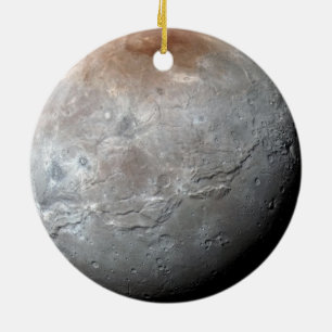 Pluto + Pluto's Largest Moon Charon-See Both Sides Ceramic Ornament