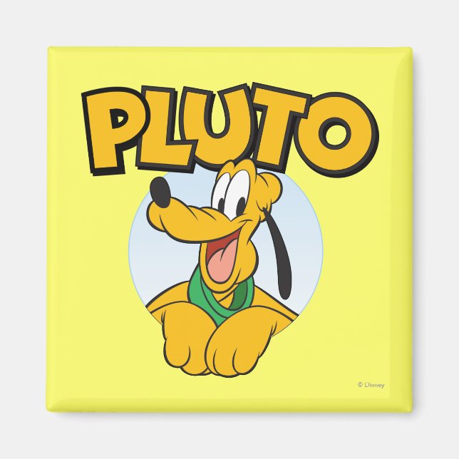 Pluto | Pup with Name Magnet (Front)