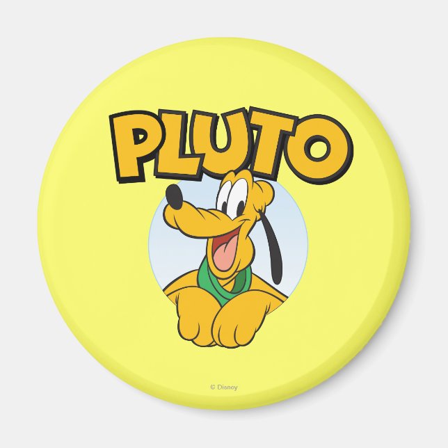 Pluto | Pup with Name Magnet (Front)