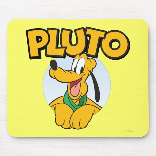 Pluto | Pup with Name Mouse Pad (Front)