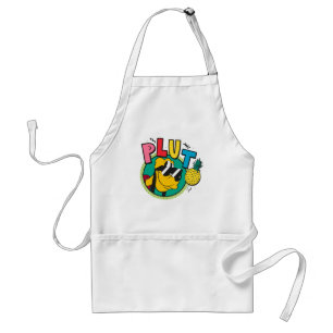 Pluto Retro Cool Summer Vibes Adult Apron