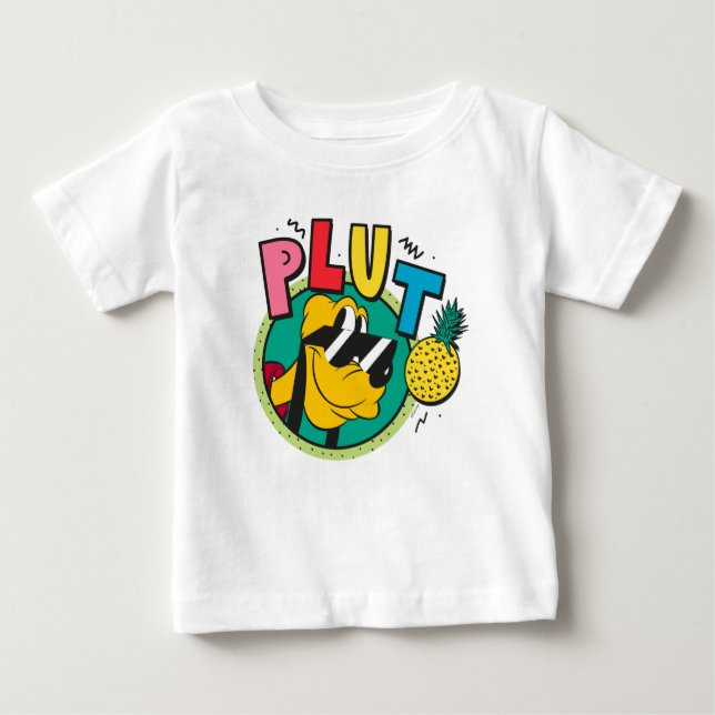 Pluto Retro Cool Summer Vibes Baby T-Shirt (Front)
