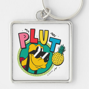 Pluto Retro Cool Summer Vibes Keychain