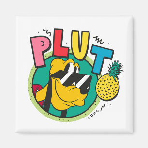 Pluto Retro Cool Summer Vibes Magnet