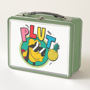 Pluto Retro Cool Summer Vibes Metal Lunch Box