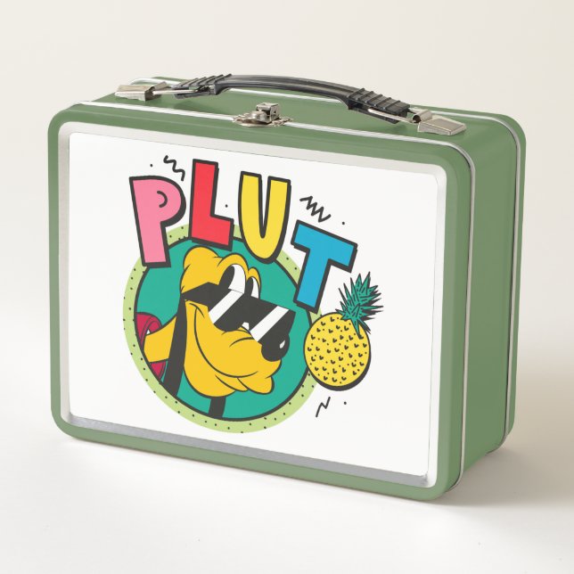 Pluto Retro Cool Summer Vibes Metal Lunch Box (Front)