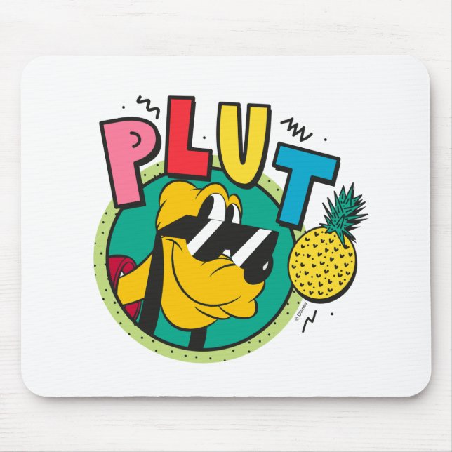 Pluto Retro Cool Summer Vibes Mouse Pad (Front)