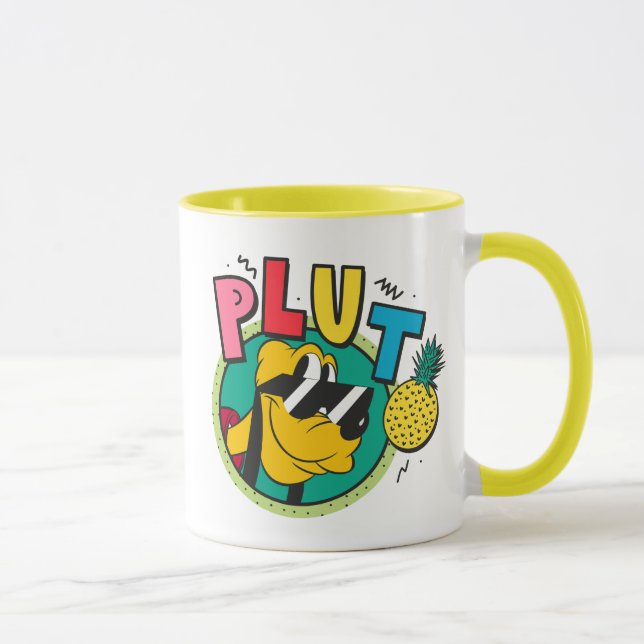 Pluto Retro Cool Summer Vibes Mug (Right)