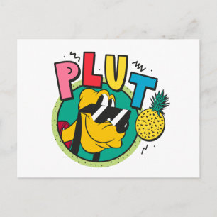 Pluto Retro Cool Summer Vibes Postcard