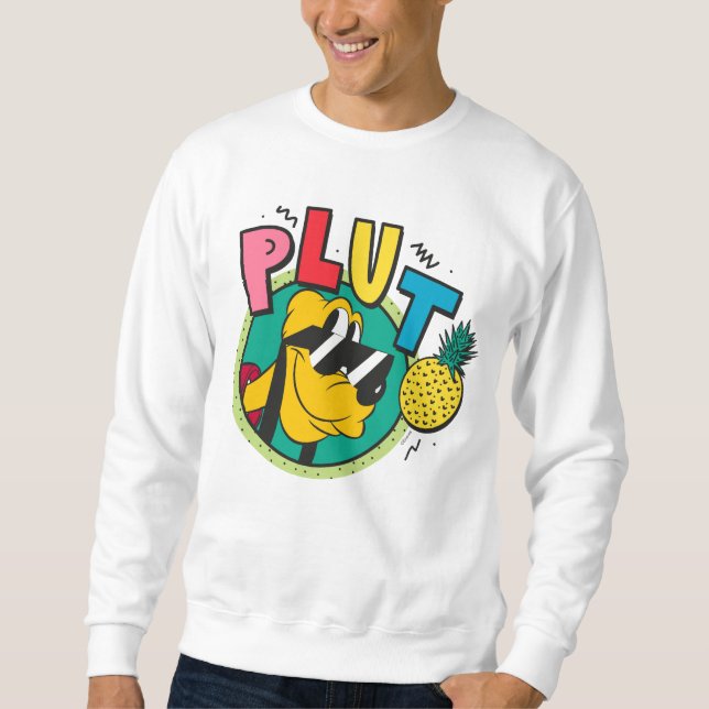 Pluto Retro Cool Summer Vibes Sweatshirt (Front)