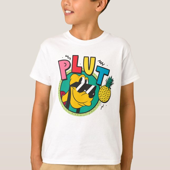Pluto Retro Cool Summer Vibes T-Shirt (Front)
