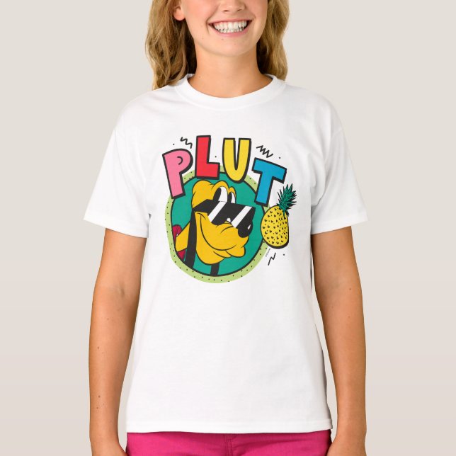 Pluto Retro Cool Summer Vibes T-Shirt (Front)