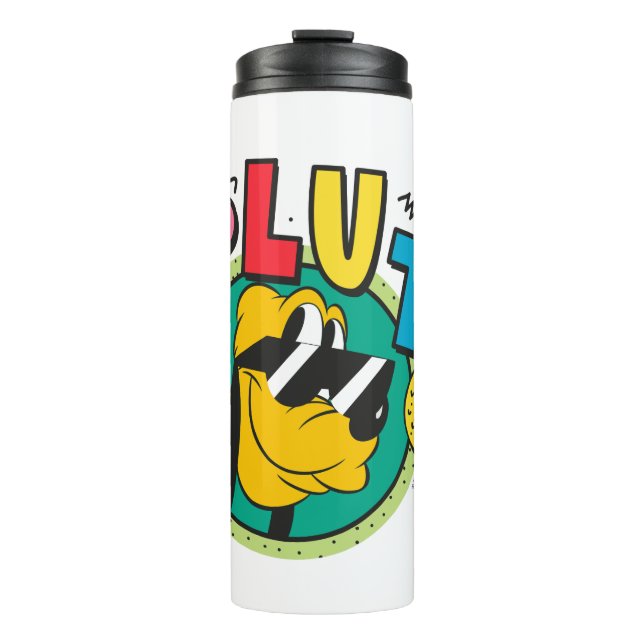 Pluto Retro Cool Summer Vibes Thermal Tumbler (Front)