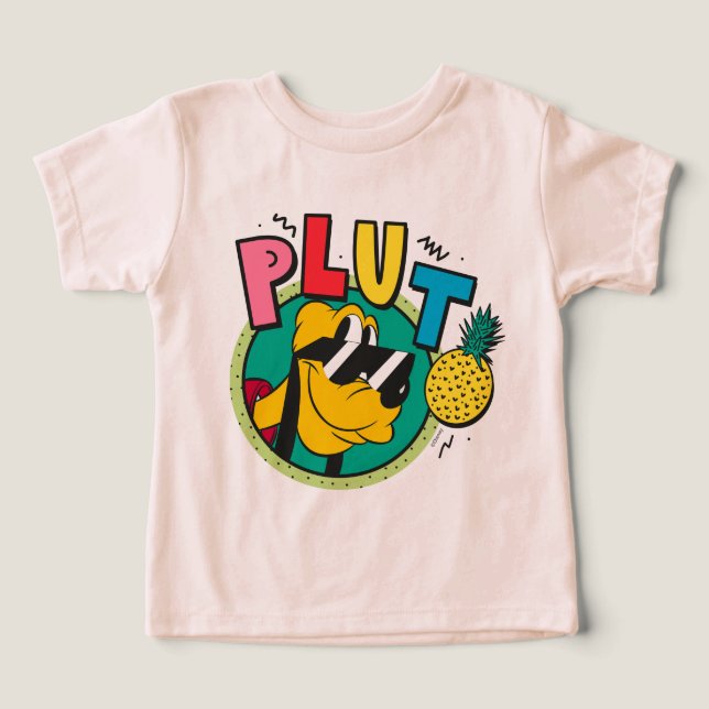 Pluto Retro Cool Summer Vibes Toddler T-shirt (Design Front)