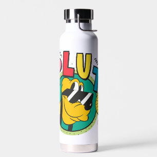 Pluto Retro Cool Summer Vibes Water Bottle