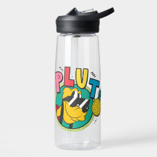 Pluto Retro Cool Summer Vibes Water Bottle