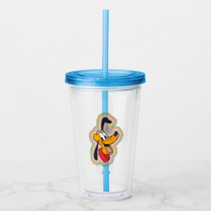 Pluto Retro Radiant Pop Art Acrylic Tumbler