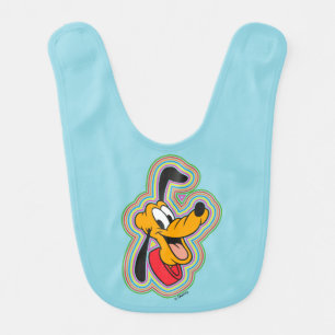 Pluto Retro Radiant Pop Art Baby Bib