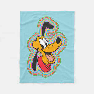 Pluto Retro Radiant Pop Art Fleece Blanket