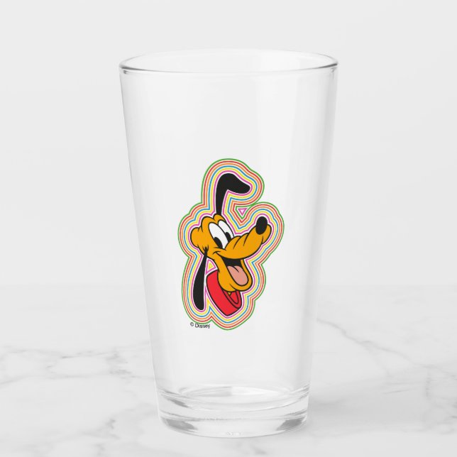 Pluto Retro Radiant Pop Art Glass (Front)