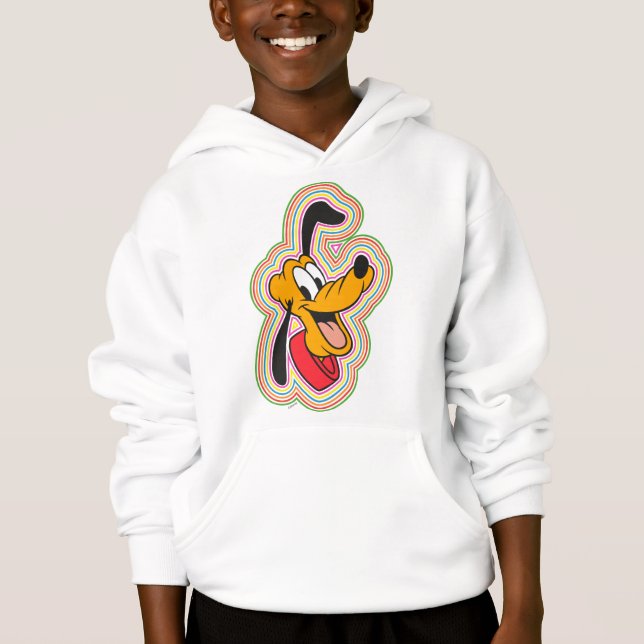 Pluto Retro Radiant Pop Art Hoodie (Front)