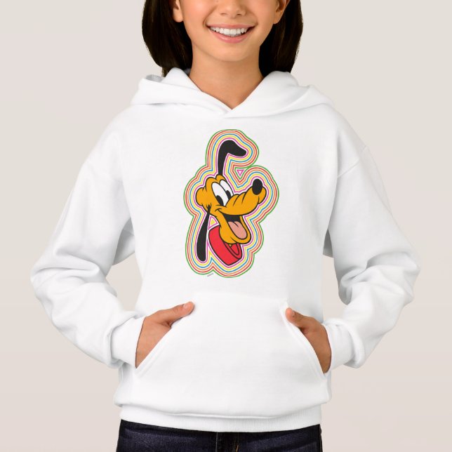 Pluto Retro Radiant Pop Art Hoodie (Front)