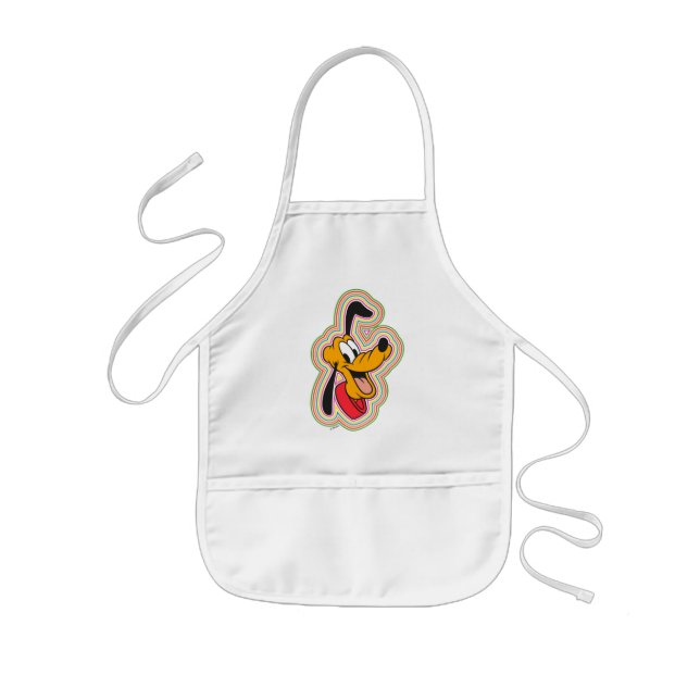 Pluto Retro Radiant Pop Art Kids' Apron (Front)