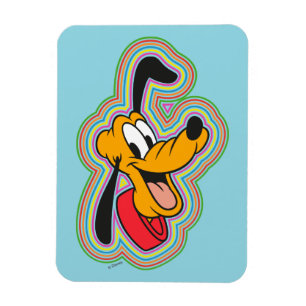 Pluto Retro Radiant Pop Art Magnet