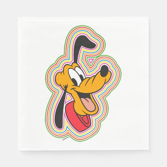 Pluto Retro Radiant Pop Art Napkins (Front)